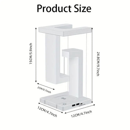 Wireless Charging Desk Lamp with Anti-Gravity Design